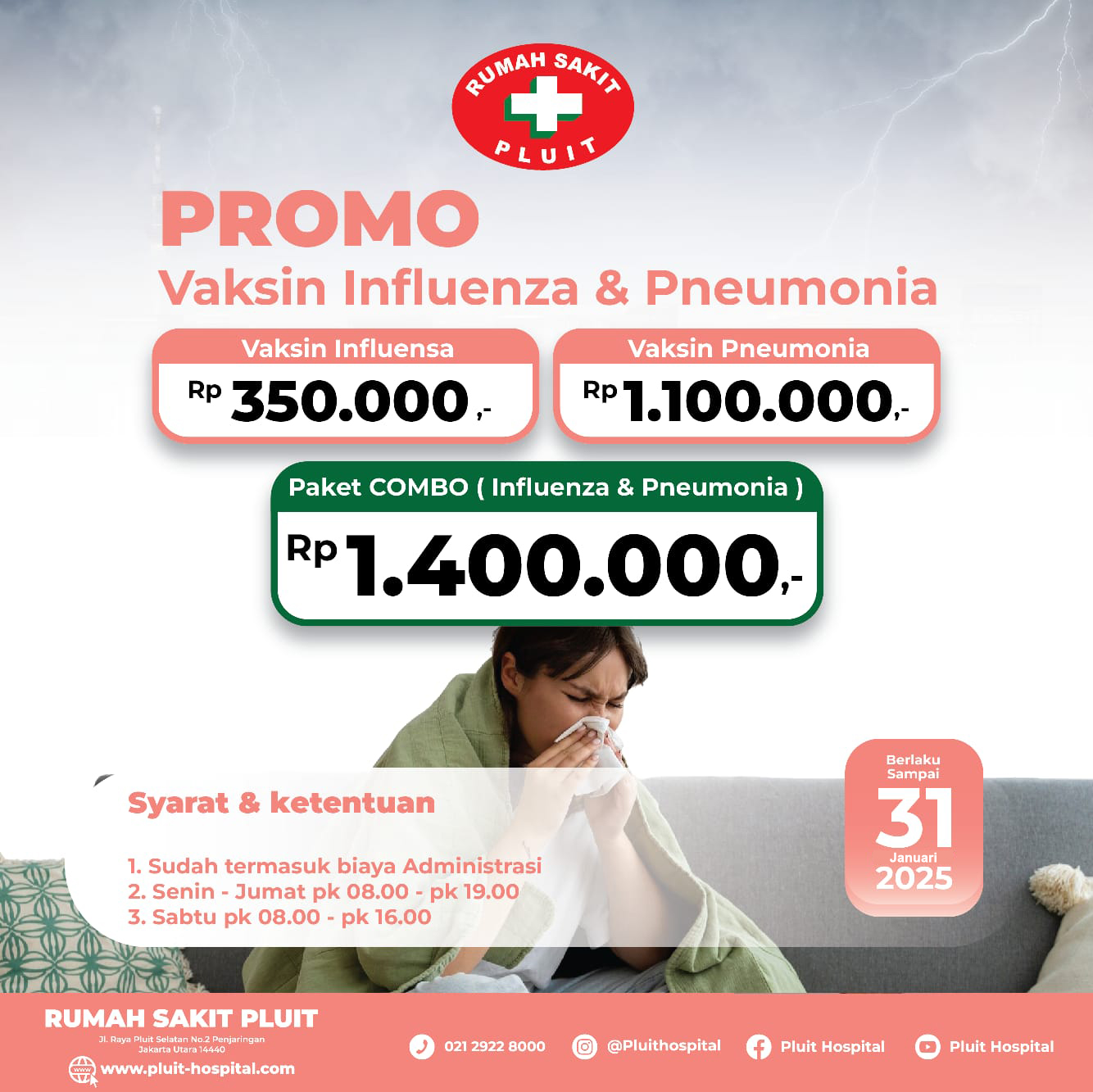 Promo Vaksin Influenza & Pneumonia